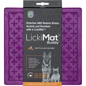 Hundskål Lickimat Buddy Lila 20x20cm