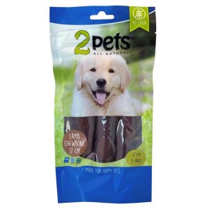 2pets Tuggrulle m lamm 17 cm. 3-pack