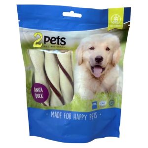 2pets Tuggtwister m lamm, Medium, 8-&nbsp;pack