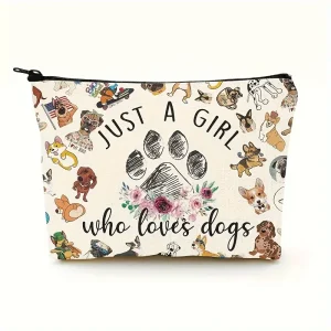 Just A Girl Who Loves Dogs – sminkväska